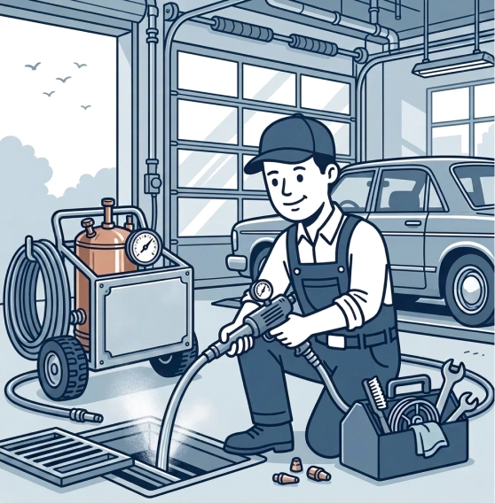 imgNettoyageDrainsGarageResidentiel